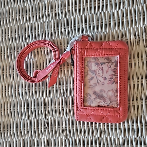 Vera Bradley Quilted Zip ID Laynard - Picture 2 of 4